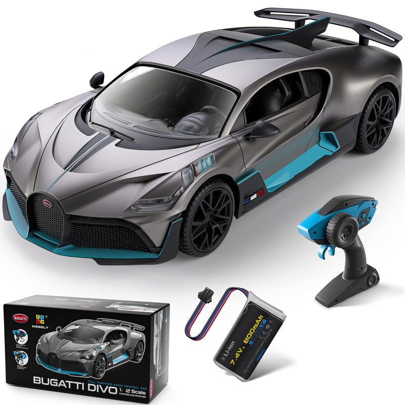 Remote Control Car, Bugatti Divo 1/12 Scale Rc Cars 12Km/H, 2.4Ghz Licensed Mo