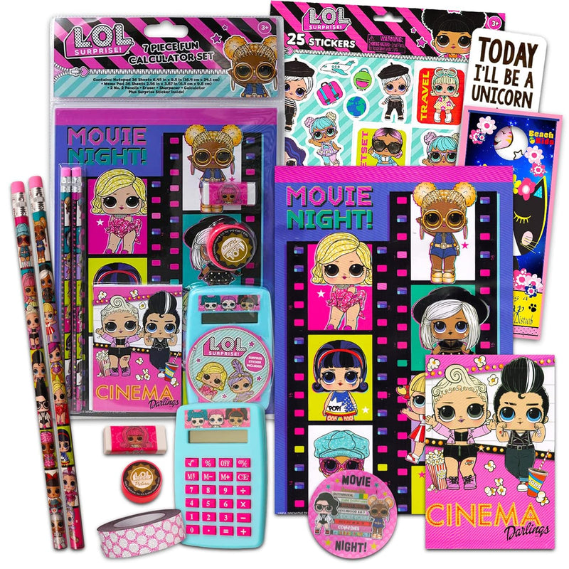 Lol Surprise Back To School Set For Girls ~ Bundle With Lol School Supplies
