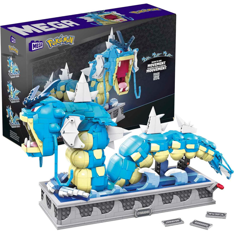 Pokémon Building Toys Set, Motion Gyarados With 2186 Pieces, Moving Mouth A