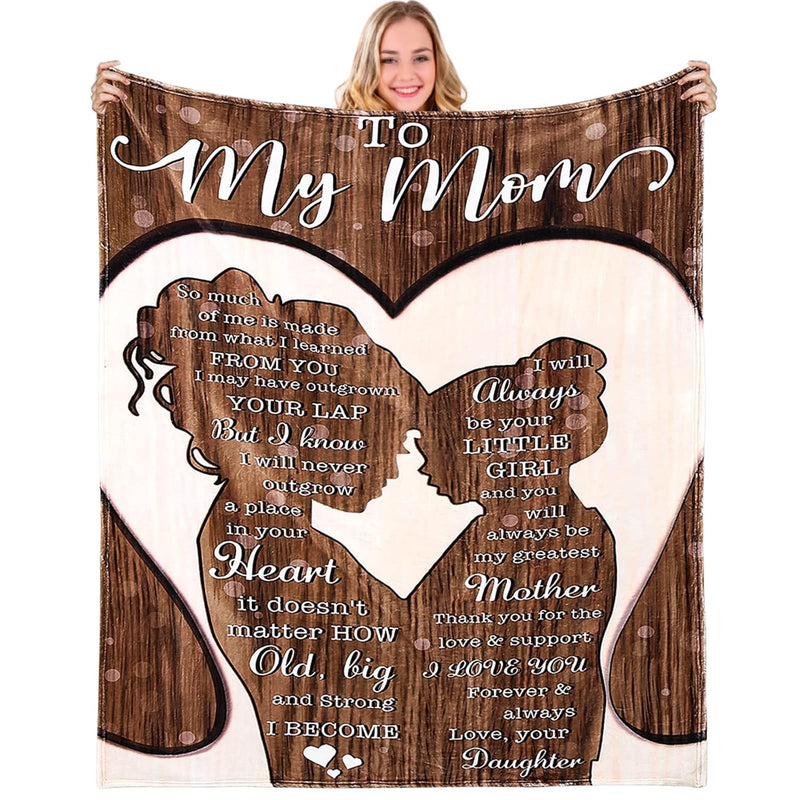 To My Mom Blanket Christmas Birthday Gifts For Mom Blanket From Daughter Women