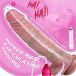 8.8'' Squirt Dildo, Cumming Ejaculating Dildo With Strong Suction Cup, Bejinner G Spot Anal Dildos, Soft Silicone Realistic Monster Cock Sex Toy For Women & Couples
