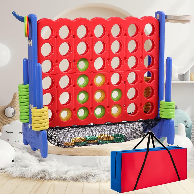 Giant 4 Row Game With Carrying Bag And Mesh Fabric .Giant 4 To Score Game S