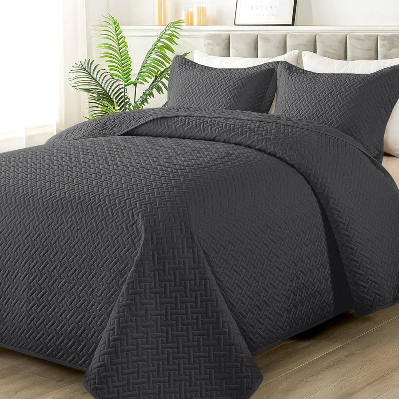 Quilt Set Full/Queen Size - Soft Lightweight Quilts Summer Quilted Bedspreads