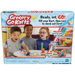 Hasbro Gaming Grocery Go Karts Board Game for Preschoolers and Kids Ages 4 and Up, Building Game with Mini Groceries, Preschool Games for 2-4 Players