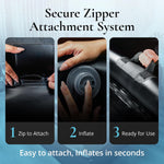 Inflatable Massage Bed Sheet with Rechargeable Pump for Queen Beds