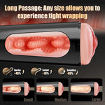 Male Masturbator with 3 Interchangeable Textured Sleeves & Manual Suction