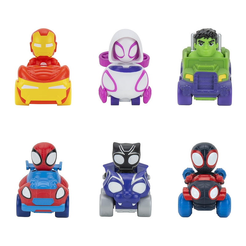 Marvel 6 Pack Six 2 Inch Amazing Mini Vehicles Toys Featuring Your Friendly