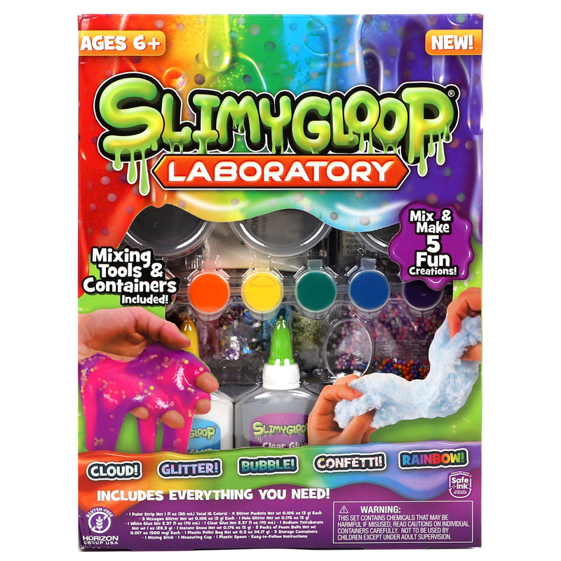 Â Laboratory, Mix & Make 5 Slime Creations, Includes Storage Containers