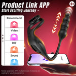 Thrusting Prostate Massager with App Control & 10 Vibration Modes for Men & Couples