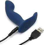 Rechargeable Silicone Prostate Massager – 20-Mode Waterproof Vibrating Anal Toy