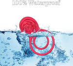 Vibrating Cock Ring with Rose Stimulator, 7 Vibration Modes for Couples' Pleasure