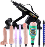 Thrusting Sex Machine with Realistic Dildo & 8 Accessories, 3XLR Connector