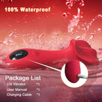 3-in-1 Vibrator Wand – Clitoral, Vaginal & Labia Stimulator with 9 Modes & LCD