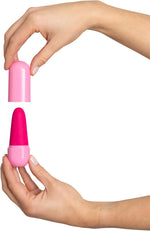 Rechargeable Bullet Vibrator – 10 Modes, Quiet, Waterproof, Body-Safe Silicone, Pink