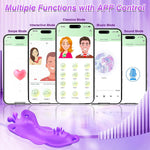 Wearable Thong Vibrator for Women, APP & Remote Control, 9 Vibration Modes, Butterfly Stimulator