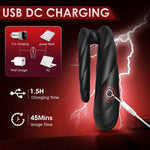 Vibrating Cock Ring for Men - 10 Vibration Modes, Double Vibrators for Couples