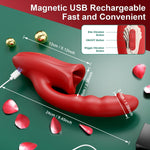 APP-Controlled Rose Vibrator – 9 Modes for Licking, Sucking & Finger Massage   2/2