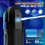 Hands-Free Male Masturbator Cup with 10 Vibration & 5 Suction Settings