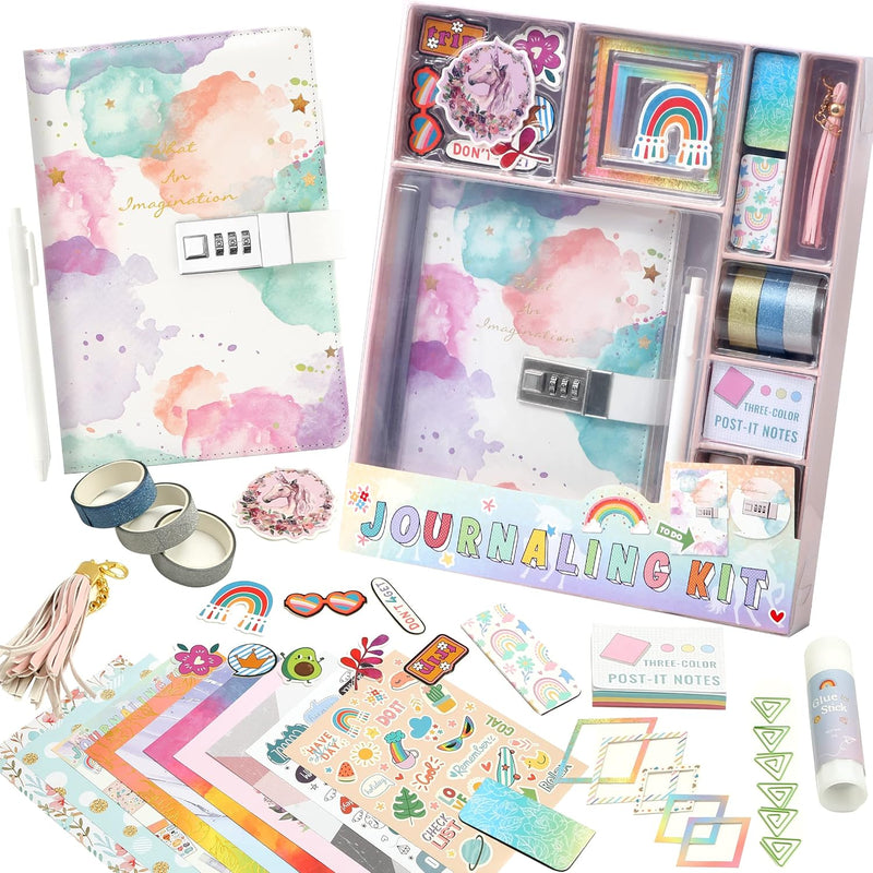 Diy Journal Set For Girls Age 8 12, Gifts For 9 10 11 Year Old Girls, Diary