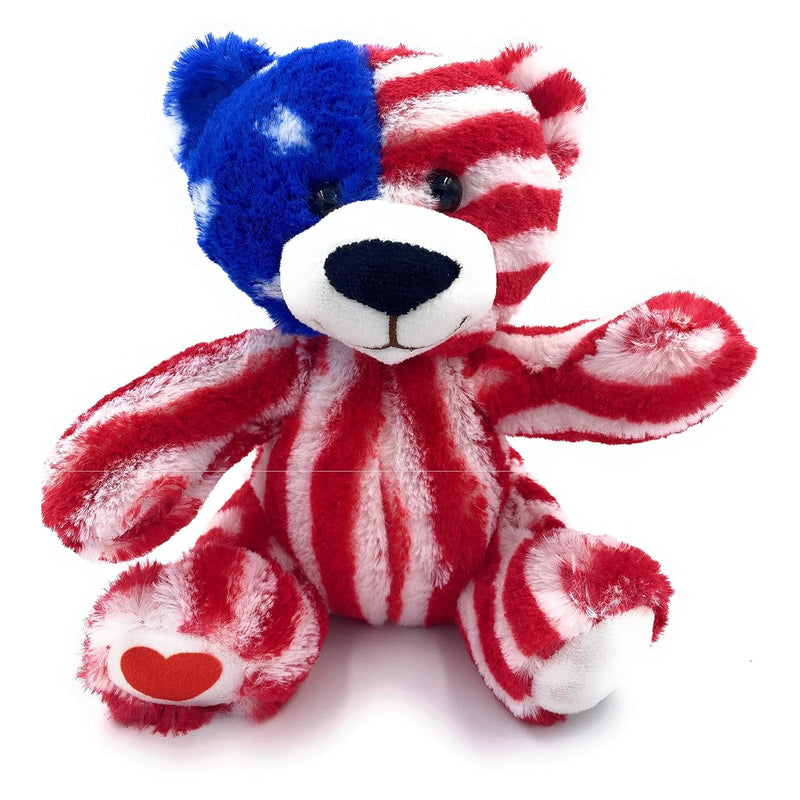 Usa Bear American National Flag Stuffed Toy Bear Plush Animal Bear 8 Inch Souv