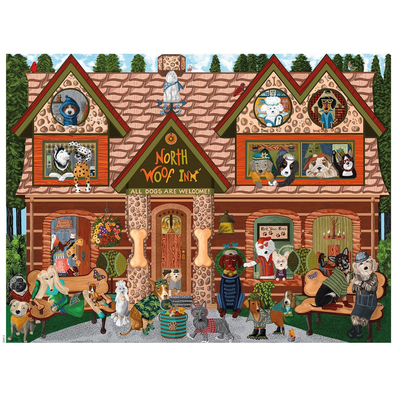 Ceaco - Woof N Wag - North Woof Inn - 300 Piece Jigsaw Puzzle