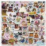 106 PCS Vinyl PVC Dungeon Crawler Carl Stickers Pack for Various Items