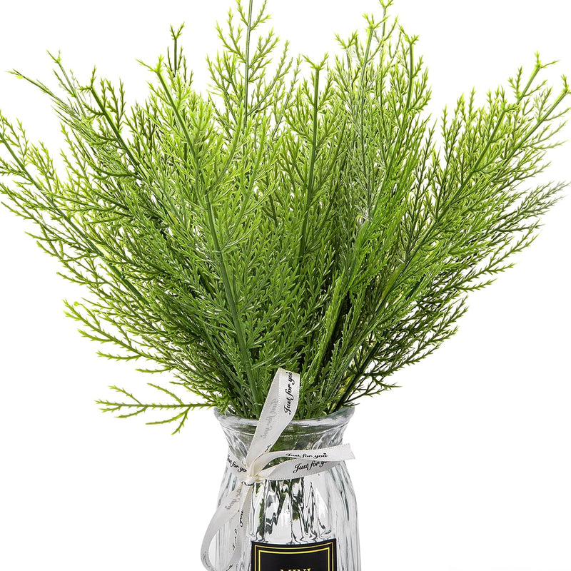 30 Pcs Artificial Pine Branches- 13.5 Inch Plastic Faux Pine Leaves Picks- Fak