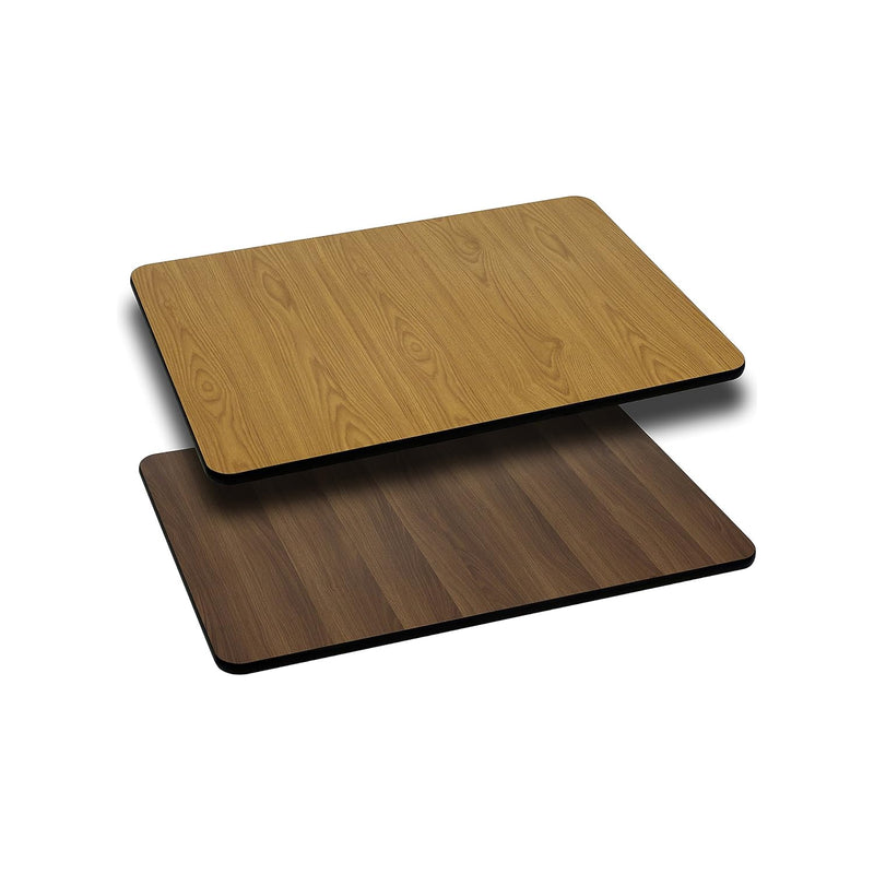 Glenbrook 24'' X 30'' Rectangular Table Top With Natural Or Walnut Reversible