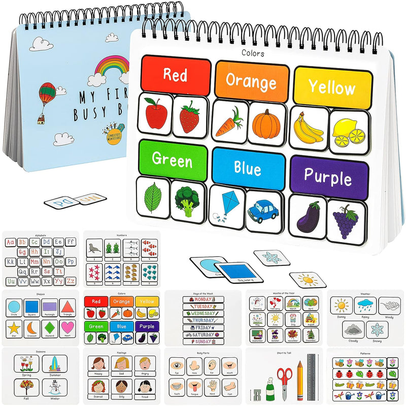 Preschool Busy Book For Toddlers, Montessori Toys For Toddlers, Autism Sens