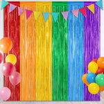 2 Pack Rainbow Backdrop Curtains