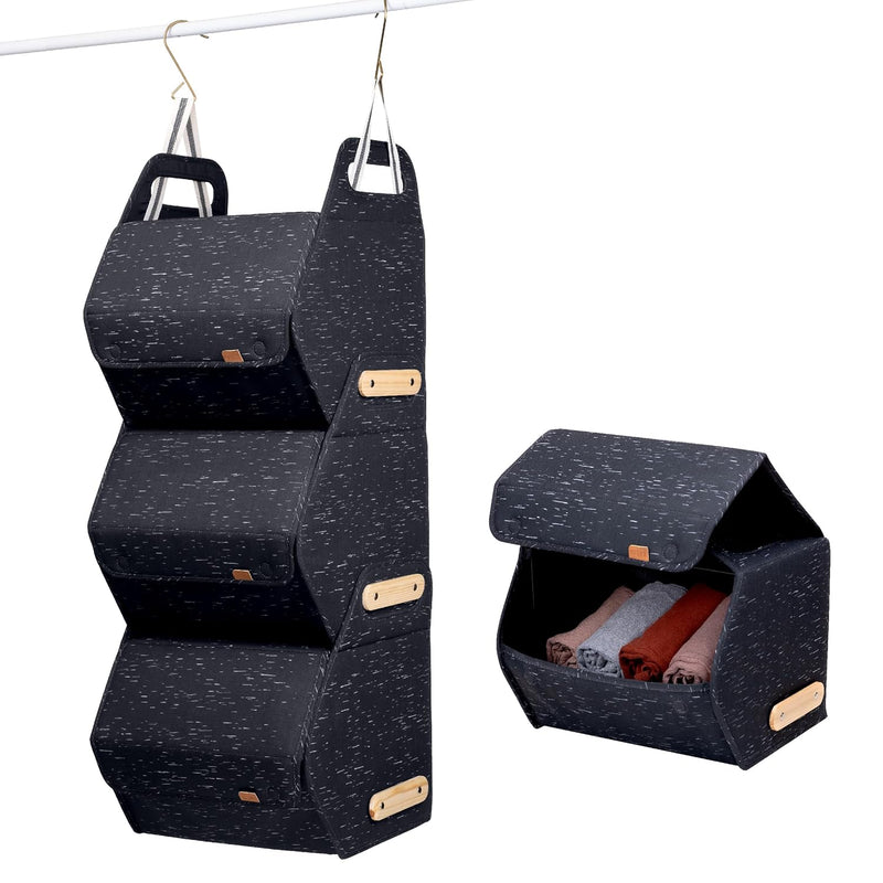 Modular Storage System Luxe - Self-Standing, Stacking, And Hanging Storage Organ