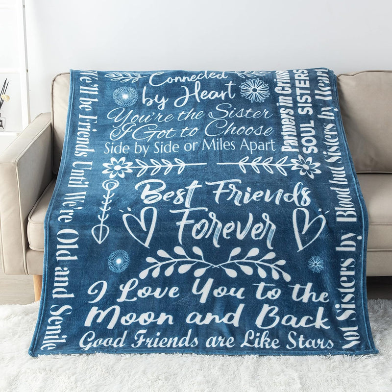 Best Friend Blanket Birthday Gifts With Loving Messages | Luxurious Friends Bl