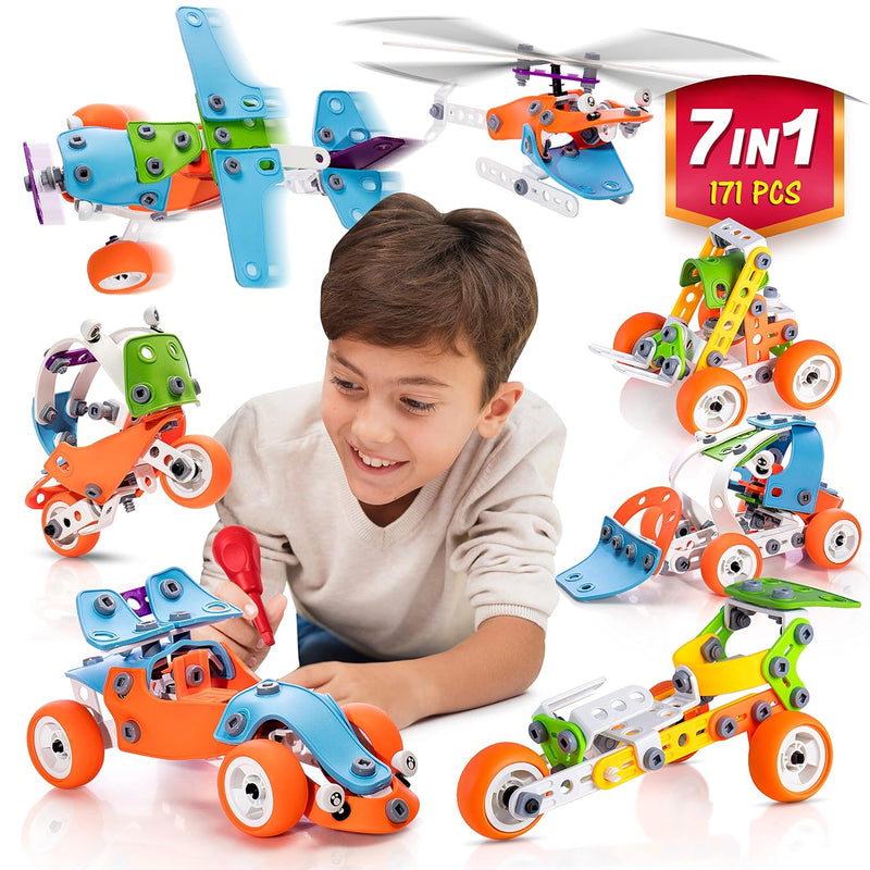 Stem Building Toy For 7 12 Years Old Boys 7 In 1 Models Kids Love To Build