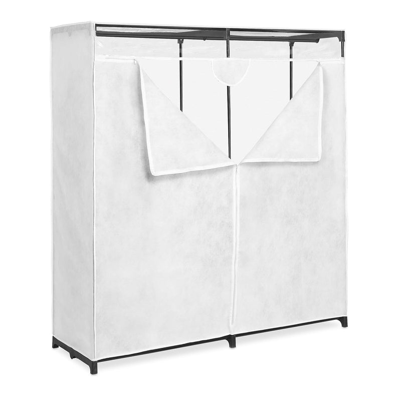 Extra Wide Clothes Closet, White, 60"