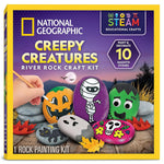 National Geographic Creepy Creatures River Rock Painting Halloween Craft Kit for Kids