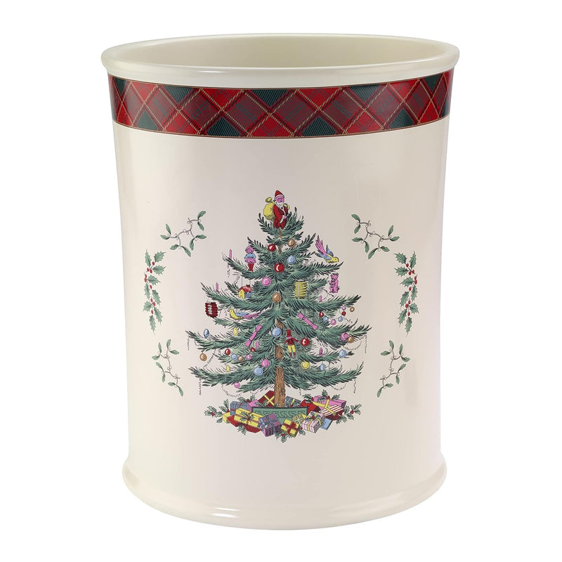 Spode - Waste Basket, Decorative Trash Can, Guest Bathroom Essentials, Holiday H