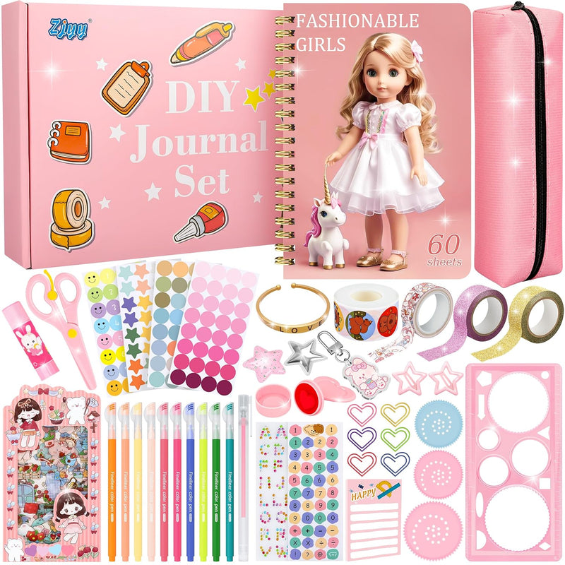 Diy Journal Kit For Girls 592 Pcs Diy Diary Set For Teen Girls, Diary Suppl