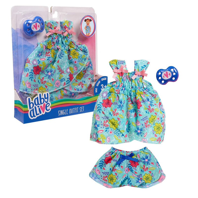 Baby Alive Single Outfit Set for Baby Dolls (Doll Sold Separately), Teal an