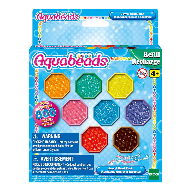 Jewel Bead Refill Pack with 8 Color Options, 100+ Beads Each