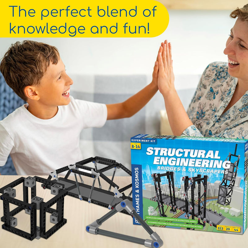 Structural Engineering Building Kit: 20 Bridge & Skyscraper Models
