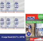 Shrink-Pak Large Travel Bags - Airtight Storage Bags for Maximum Space Saving, Travel Essentials, Ideal for Travel and Packing, Durable, Reliable Compression Bags with Sealed Protection