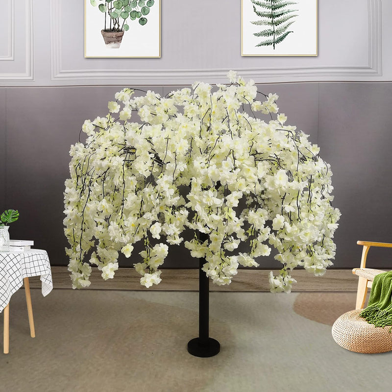 Artificial Cherry Tree Weeping Cherry Tree White Cherry Tree For Indoor Outdoo