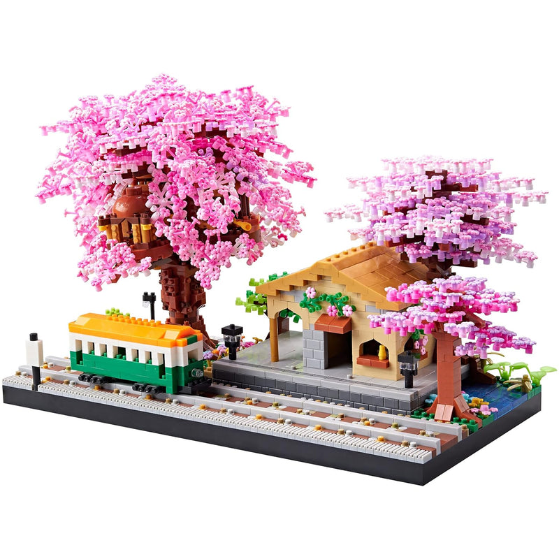 Architecture, Japanese Sakura Tree Class Train Station Cherry Blossom Tree