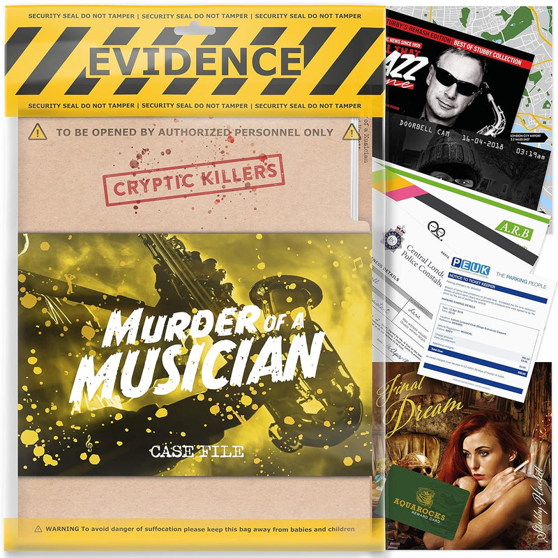 Unsolved Murder Mystery Game Cold Case File Investigation Detective Clues/E