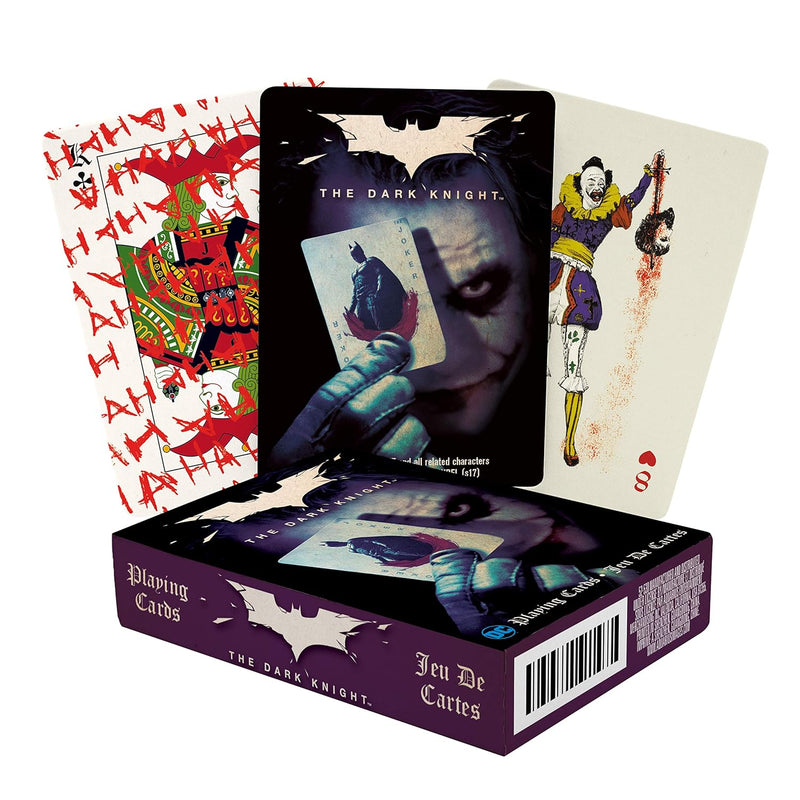 AQUARIUS DC Comics Joker Playing Cards - Dark Knight Joker Themed Deck of C