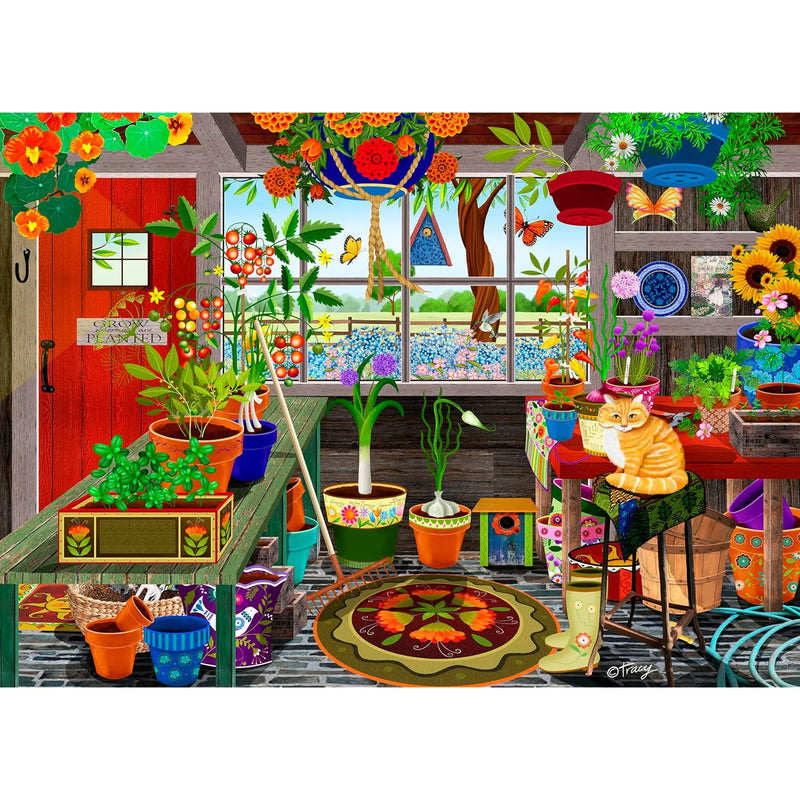 Ceaco - Garden Shed Greenhouse - 1000 Piece Jigsaw Puzzle