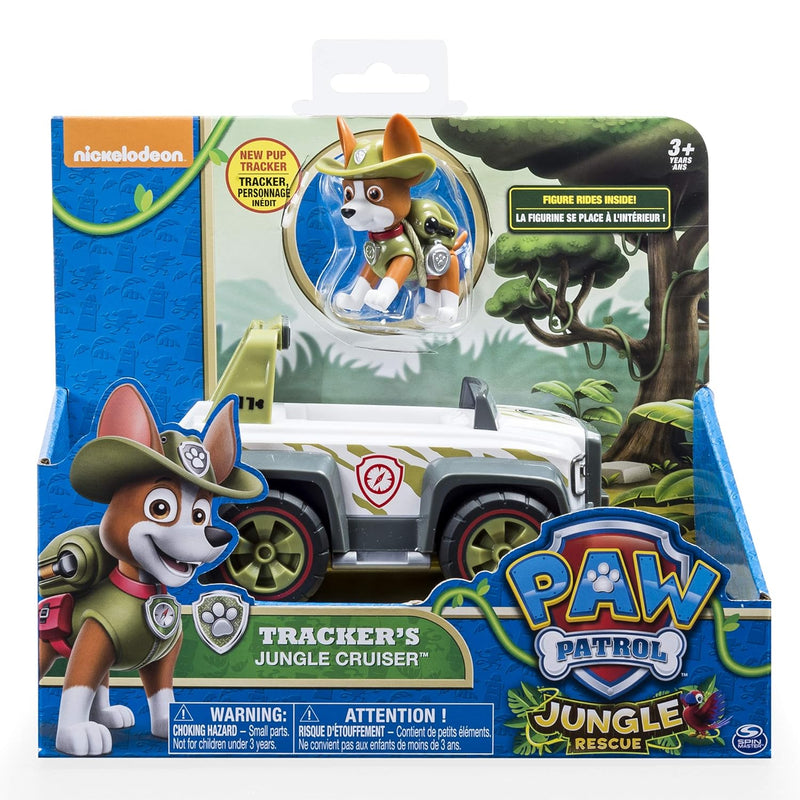 Paw Patrol, Jungle Rescue, Tracker’s Jungle Cruiser, Vehicle & Figure