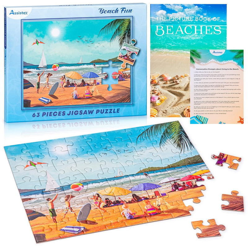 Dementia Jigsaw 63 Large Puzzle For Seniors Alzheimer'S Activity For Adults Wi