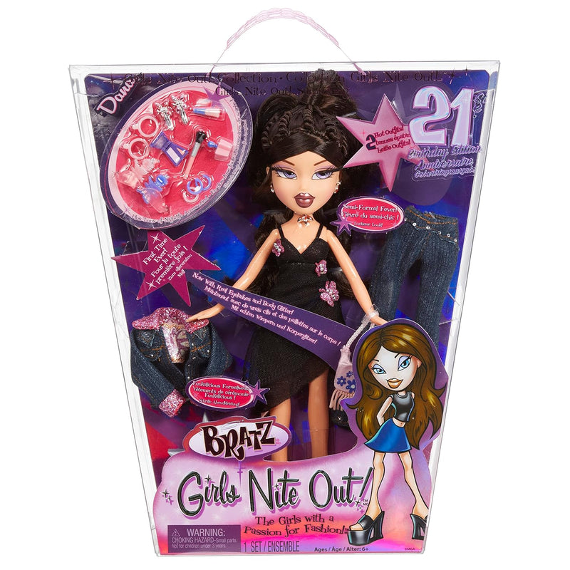 Bratz Girls Nite Out 21st Birthday Edition Fashion Doll Dana, 10 x 2.5 x 11