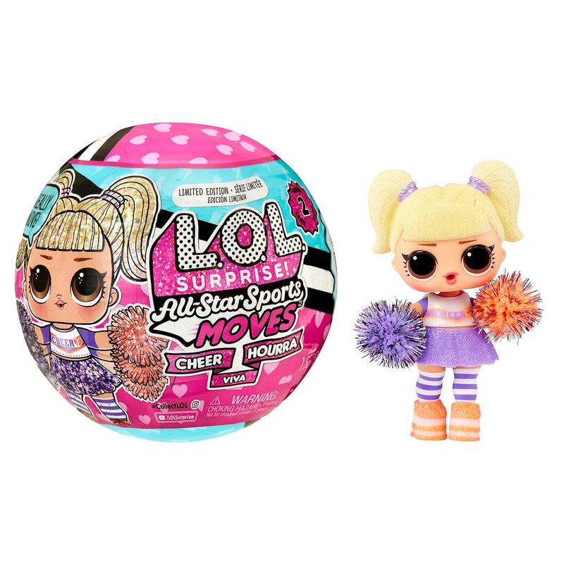 All Star Sports Moves Cheer Surprise Doll, Theme, Cheerleading Dolls, Mix A